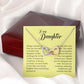To My Daughter, Interlocking Heart Necklace