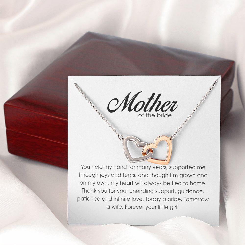Mother of the Bride, Interlocking Heart Necklace