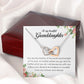 To My Beautiful Granddaughter, Interlocking Heart Necklace