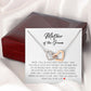 Mother of The Groom Gift, Interlocking Heart Necklace