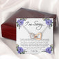 Apology Gift for Her, Interlocking Heart Necklace