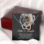 Mother & Daughter Gift, Interlocking Heart Necklace