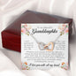 To My Beautiful Granddaughter, Interlocking Heart Necklace