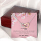 To My Wife , Interlocking Heart Necklace
