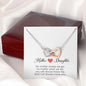 Mother & Daughter Gift, Interlocking Heart Necklace