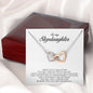 To My Stepdaughter Gift, Interlocking Heart Necklace