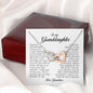 To My Granddaughter, Interlocking Heart Necklace, Gift from Grandma