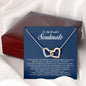 To My Soulmate, Interlocking Heart Necklace