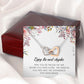 Enjoy The Next Chapter, Interlocking Heart Necklace