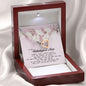 To my Unbiological Mom, Interlocking Heart Necklace