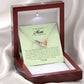 To My Beautiful Mom on My Wedding Day, Interlocking Heart Necklace
