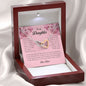 To My Daughter, Interlocking Heart Necklace, Gift from Dad