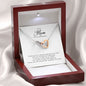 To My Mom on My Wedding Day, Interlocking Heart Necklace