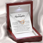 To My Stepdaughter Gift, Interlocking Heart Necklace