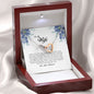 To My Wife , Interlocking Heart Necklace