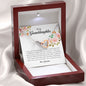 To My Beautiful Granddaughter, Interlocking Heart Necklace