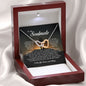 To My Soulmate, Interlocking Heart Necklace