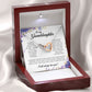 To My Granddaughter, Interlocking Heart Necklace