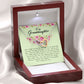 To My Granddaughter, Interlocking Heart Necklace
