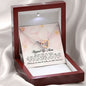 Stepped Up Mom Gift, Interlocking Heart Necklace