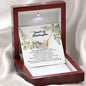 To my Smartass Stepdaughter, Interlocking Heart Necklace