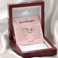 To My Granddaughter, Interlocking Heart Necklace