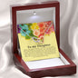 To My Daughter, Interlocking Heart Necklace