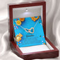 Soon to be Grandma Gift, Interlocking Heart Necklace