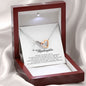 To My Stepdaughter Gift, Interlocking Heart Necklace