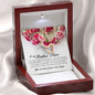 To My Badass Niece, Interlocking Heart Necklace