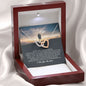 To My Wife, Interlocking Heart Necklace