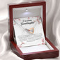 To My Amazing Granddaughter, Interlocking Heart Necklace