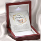 Interlocking Heart Necklace, Daughter Gift from Mom / Dad