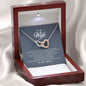 To My Wife, Interlocking Heart Necklace