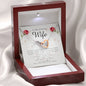 Interlocking Heart Necklace, To My Stunning Wife