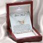 Dear Mom Gift, Interlocking Heart Necklace