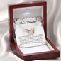 To My Bonus Daughter, Interlocking Heart Necklace