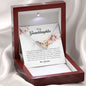 To My Beautiful Granddaughter, Interlocking Heart Necklace