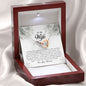 To My Wife , Interlocking Heart Necklace