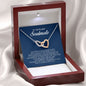 To My Soulmate, Interlocking Heart Necklace