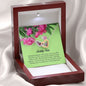 Fertility Wish Gift, Interlocking Heart Necklace
