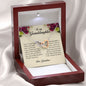 To My Granddaughter, Interlocking Heart Necklace
