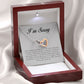 I'm Sorry, Interlocking Heart Necklace