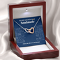 Interlocking Heart Necklace | To My Smokin Hot Soulmate | Soulmate Gift | Soulmate Jewelry | Anniversary Gift For Her | Christmas Gift Idea