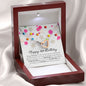 Happy 16th Birthday, Interlocking Heart Necklace