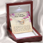To my amazing bonus To My Amazing Bonus Daughter, Interlocking Heart Necklace Interlocking Heart Necklace