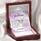 To My Granddaughter, Interlocking Heart Necklace