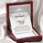 To My Stepdaughter Gift, Interlocking Heart Necklace