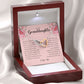To My Granddaughter, Interlocking Heart Necklace