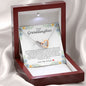 To My Granddaughter, Interlocking Heart Necklace